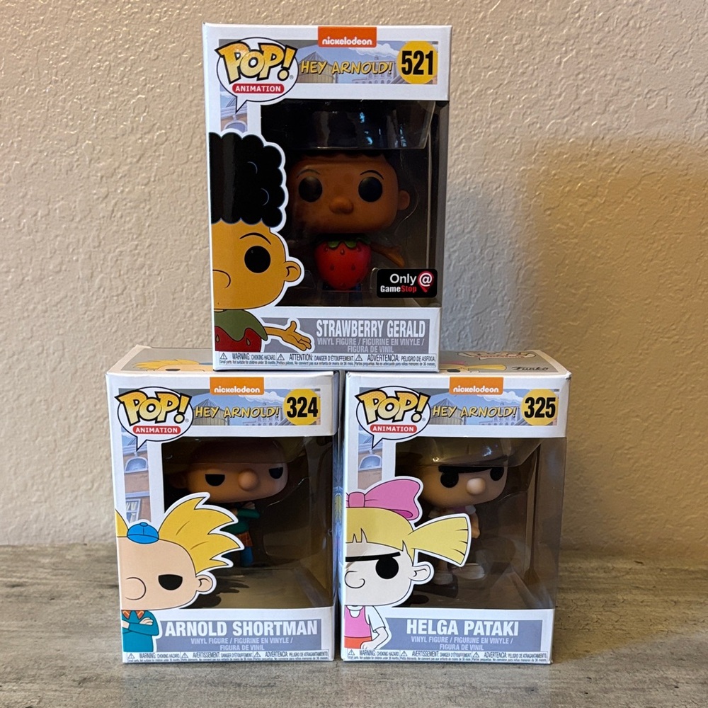 Funko Hey Arnold! Pop Vinyl Trio - Blue, Pink, Red